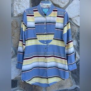 Tasha Polizzi Tunic Dress Sz M Western Aztec Stripes Southwestern Cowgirl Ranch